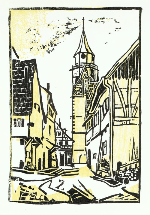 Dornstetten - Badgasse und Martinskirche