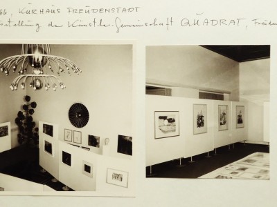1966.  Ausstellung in Freudenstadt mit der Künstlergruppe Quadrat.