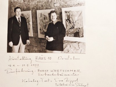 1977.  Dornstetten. Ausstellung im Oberen Torhaus. Einführungsrede von Horst Kretschmer, Verbandsbauleiter Dornstetten.